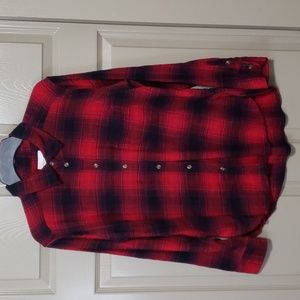 American Eagle boyfriend fit cotton so soft button down flannel size small